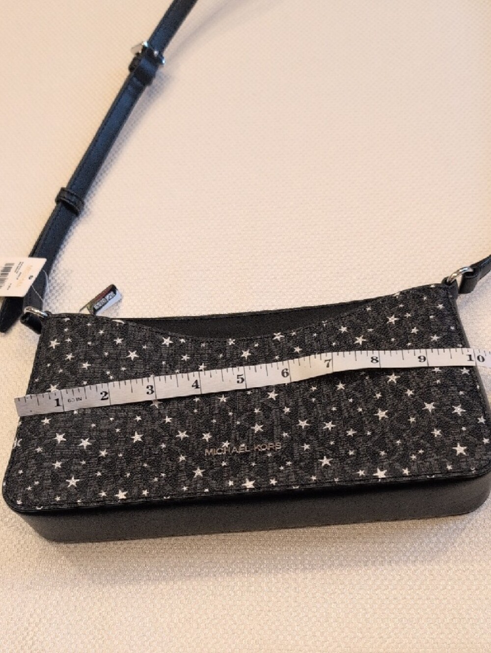 Michael Kors Black Star Print Crossbody Handbag - Picture 7 of 8